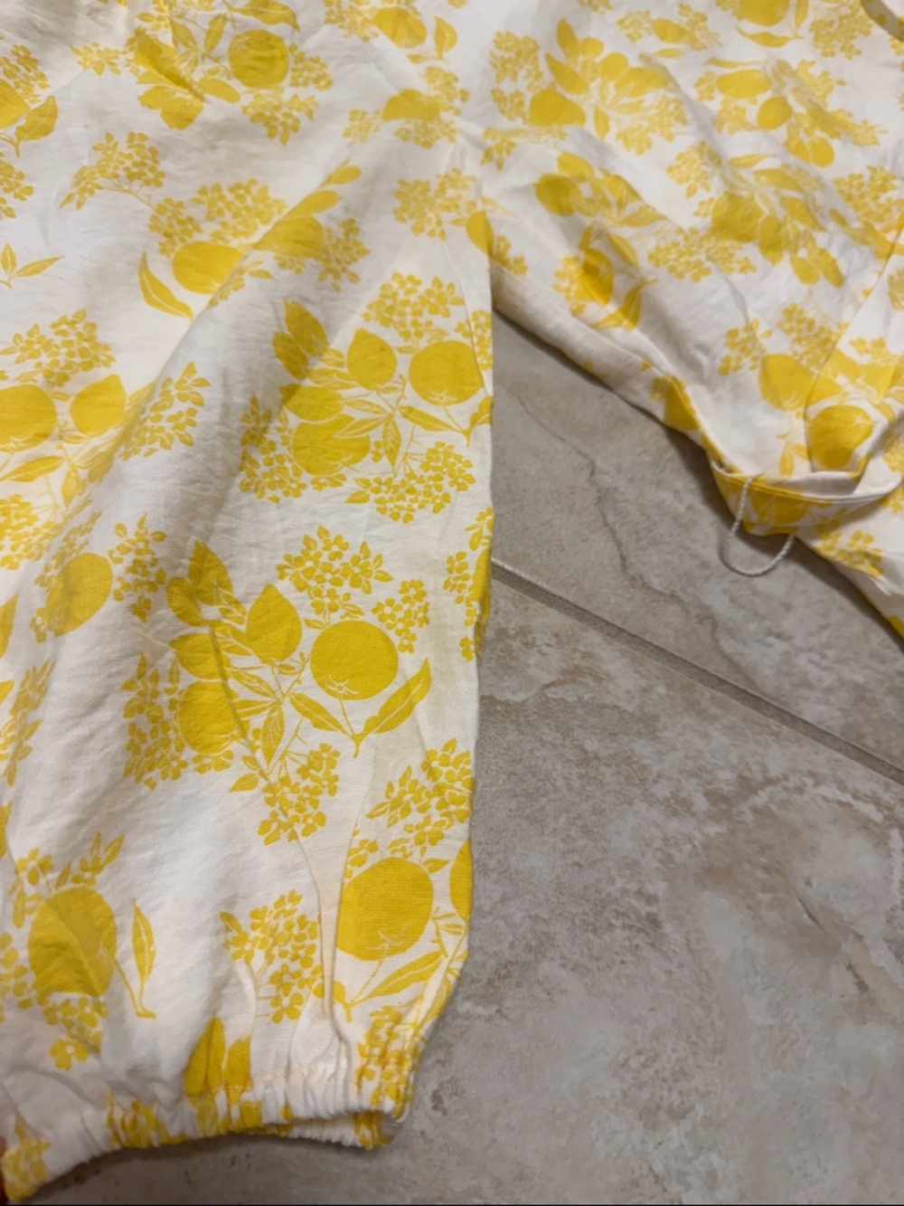 Ann Taylor White Dress with Yellow Floral Print - Picture 4 of 6